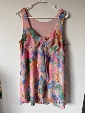 Everly Pink Floral Bow-Front Camisole